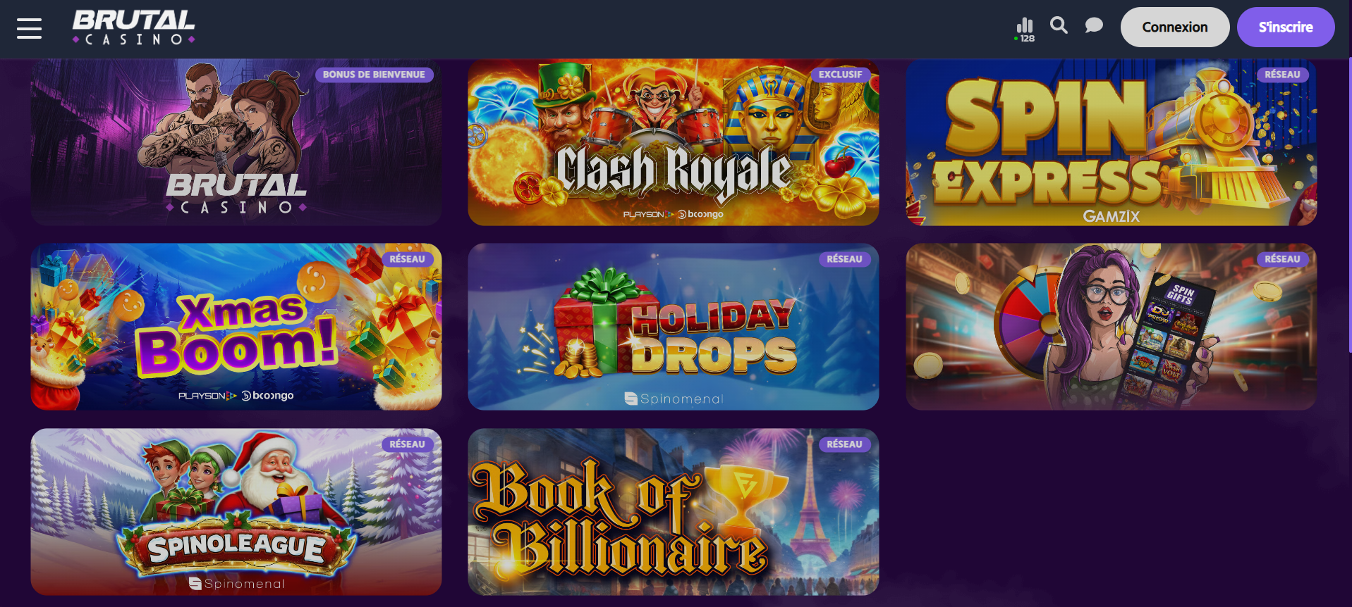 Participez aux divers tournois organisés par Brutal Casino pour remporter des prix.